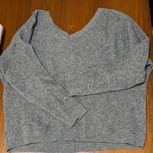 Vince Charcoal V-Neck Women's Sweater